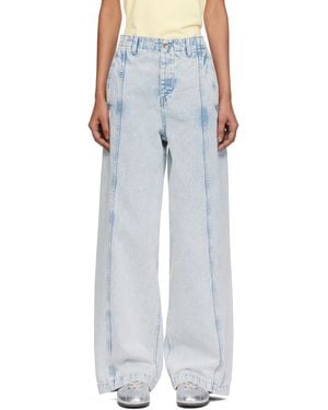 YMC Displaced Seam Jeans - Blue