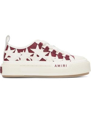 Amiri Ma Quad Stars Court Low Sneakers - Pink