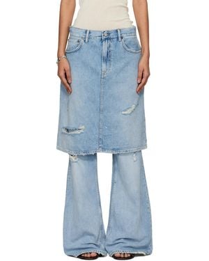 Acne Studios Layered Denim Jeans - Blue