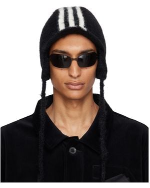 Y-3 Stripes Bonnet Beanie - Black