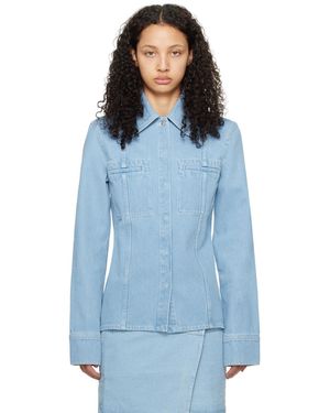 Nanushka Blue Mireio Denim Jacket