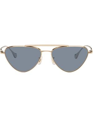 Jil Sander Oliver Peoples 'Edition 1' Aviator Sunglasses - Black