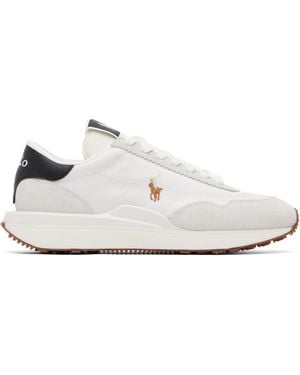 Polo Ralph Lauren Train 89 Suede & Mesh Trainers - White