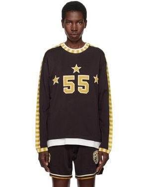 Bode Medalist Appliqué Long Sleeve T-Shirt - Black