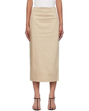 GIA STUDIOS Marisol Midi Skirt - Natural