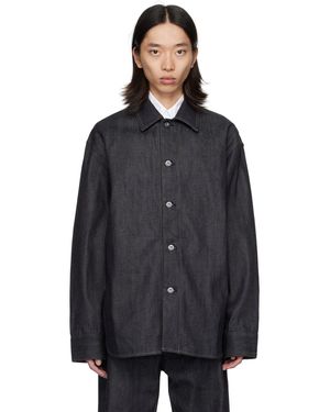 Jil Sander ブルー リラックスフィット デニムシャツ - ブラック