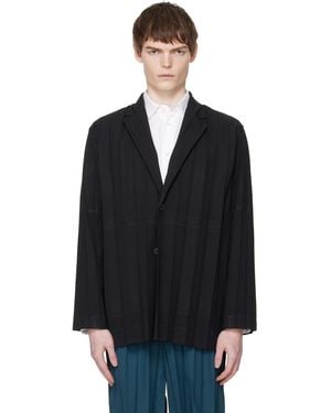 Homme Plissé Issey Miyake Edge Ensemble Blazer - Black