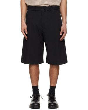 LE17SEPTEMBRE Belted Curved Shorts - Black