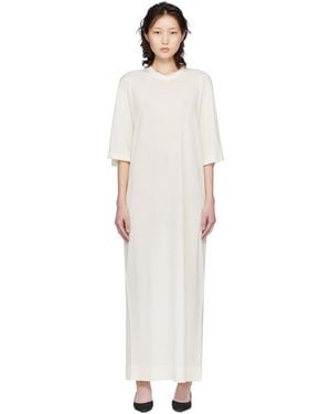 TOTEME Off- Merino Knit Tee Maxi Dress - Black
