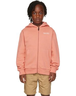 Marcelo Burlon キッズ｜オレンジ ロゴ ジップフーディ