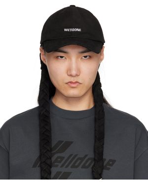 we11done Logo Braid Cap - Black