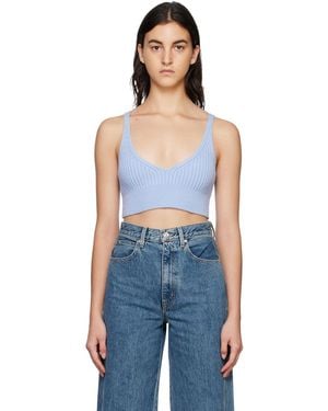 Halfboy V-neck Tank Top - Blue