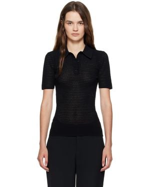 Victoria Beckham Knit Polo - Black
