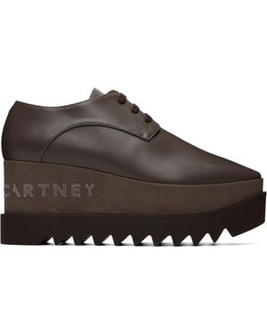 Stella McCartney Derbys Taupe À Semelle Elyse À Plateforme - Marron