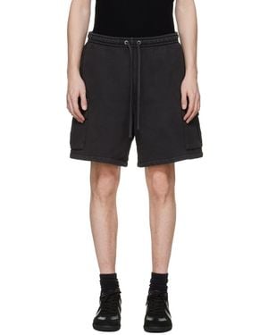 Skims Heavyweight Fleece Cargo Shorts - Black