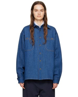 Carter Young Washed Denim Shirt - Blue