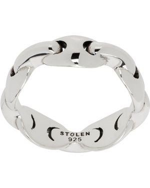 Stolen Girlfriends Club シルバー Maxi Mariners リング - ホワイト