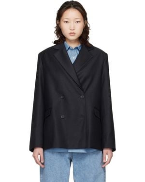 Loulou de Saison Donau Lds Virgin Wool Blazer - Black
