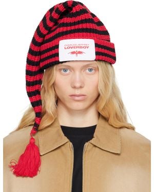 Charles Jeffrey レッド＆ブラック Sloppy Giuseppe ビーニー