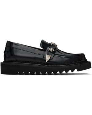 【関税込み】Toga Virilis ブラック Shark Sole ローファー Black Shark Sole Loafers by Toga Virilis on Sale