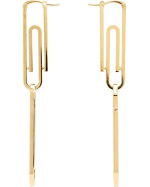 Off-White c/o Virgil Abloh Off- Paperclip Earrings - Metallic
