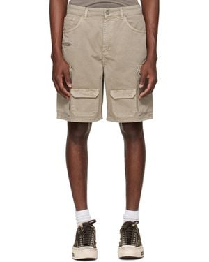 Represent Loaded Cargo Shorts - Natural