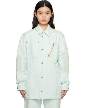 Objects IV Life Zip Pocket Denim Shirt - White