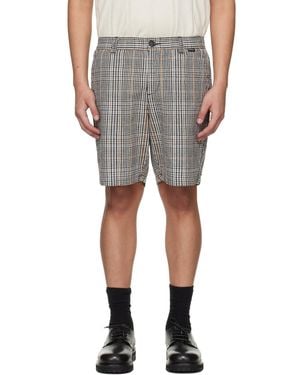 Barbour Off- & Fife Checked Shorts - Gray
