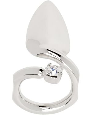 Justine Clenquet Luce Nail Ring - White