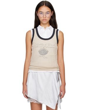 Acne Studios Ribbed Tank Top - White