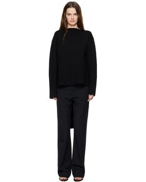 St. Agni Milano Knit Scarf Jumper - Black