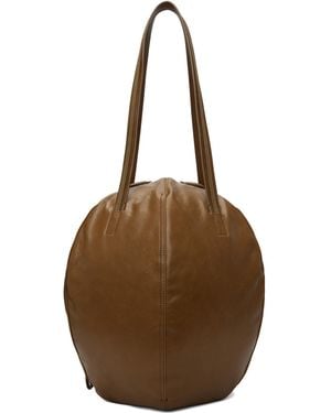 Lemaire Khaki Helmet Messenger Bag - Brown