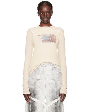 Acne Studios Off-white Layered Long Sleeve T-shirt - Multicolour