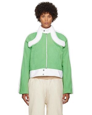 Stanley Raffington Ssense Exclusive & Denim Jacket - Green