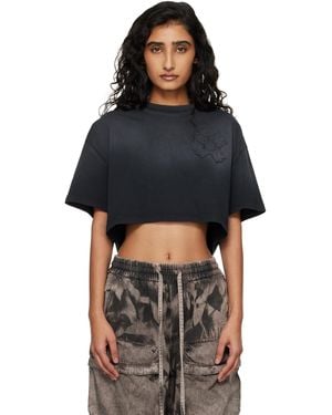 Amiri Ma Quad Cropped T-Shirt - Black