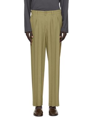 Homme Plissé Issey Miyake Khaki Edge Ensemble Pants - Green