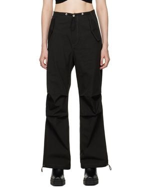 Dion Lee Toggle Parachute Trousers - Black