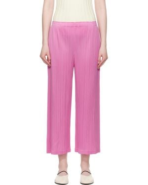 Pleats Please Issey Miyake Loop Trousers - Pink