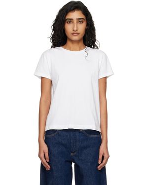 Agolde Long Line Adine T-Shirt - White