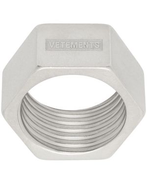 Vetements Thick Nut Ring - Metallic
