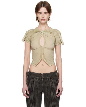 KNWLS Taupe Twist T-Shirt - Black