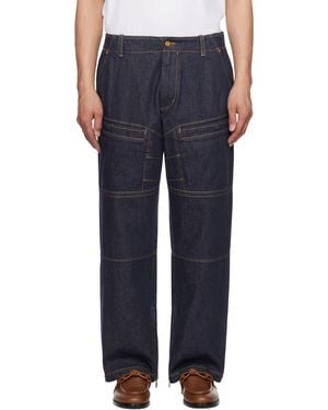 Moncler Genius Mercedes-Benz By Nigo Paneled Jeans - Blue