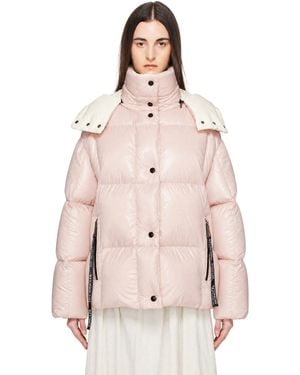 Moncler Blouson Parana Rose Rembourré En Duvet