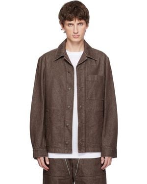 Dries Van Noten Denim Shirt Jacket - Brown