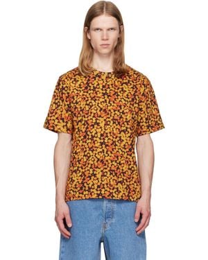 Dries Van Noten Regular Fit Cotton T-Shirt - Orange