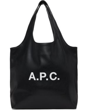 A.P.C. ブラック Ninon トートバッグ