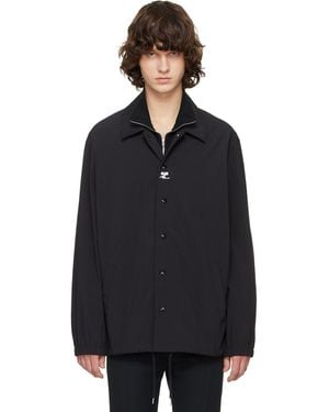 Courreges Printed Coach Jacket - Black