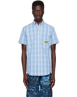 Palmier Embroidered Shirt - Blue