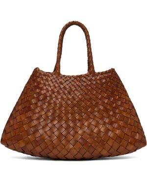 Dragon Diffusion タン スモール Santa Croce トートバッグ - ブラウン