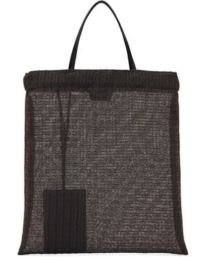 The Row Barn Mini Tote - Black